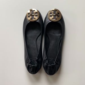 Tory Burch Leather Reva Ballet Flats Size 8.5